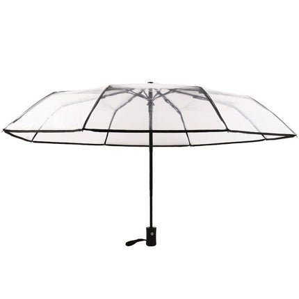 Creative Transparent Folding Umbrella 8 Bones Automatic Umbrella