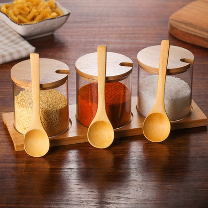 Creative Borosilicate Transparent Seasoning Jar Kitchen Supplies