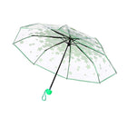 Cherry Blossom Transparent Triple-fold Umbrella Individual Folding Umbrella