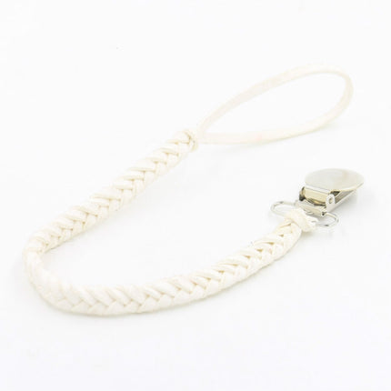 3 PCS Baby Pacifier Chain Leather Woven Anti-off Chain