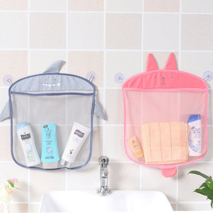 Cartoon Wall Hanging Kitchen Bathroom Storage Bags Knitted Net Mesh Bag Baby Bath Toys Shampoo Organizer