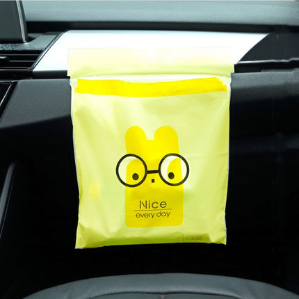 15 PCS Creative Cute Car Garbage Bag Paste-type Cleaning Bag for Car Interior