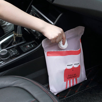 15 PCS Creative Cute Car Garbage Bag Paste-type Cleaning Bag for Car Interior