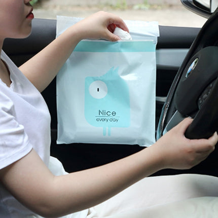 15 PCS Creative Cute Car Garbage Bag Paste-type Cleaning Bag for Car Interior
