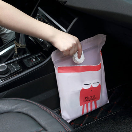15 PCS Creative Cute Car Garbage Bag Paste-type Cleaning Bag for Car Interior