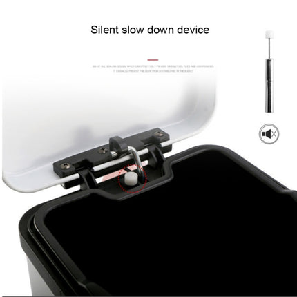 Household Stainless Steel Foot Pedal Small Rectangular Trash Can