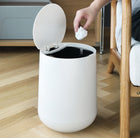 Household Plastic Push-type Spring-Cover Garbage Storage Bucket