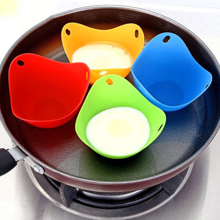 Silicone Egg Cooker Egg Bracket Kitchen Tools Pancake Cookware Bakeware Steam Eggs Plate Tray - DealBuddy