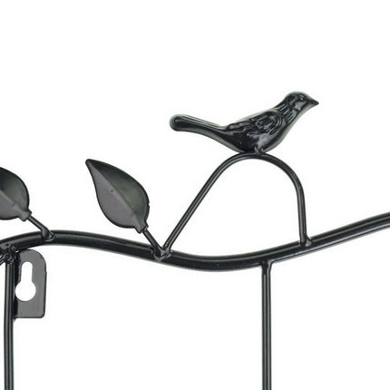 Wrought Iron Birds Pattern Decorated Simple Clothes Hooks