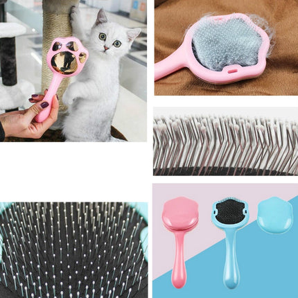 Footprint Pet Hair Removal Comb Dog Cat Hair Remover - DealBuddy
