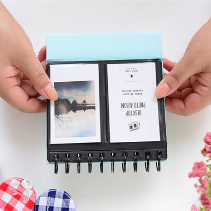 Calendar Style Desktop Standing Brand Name Folder Mini Desk 3 inch 68 Photos Album Book