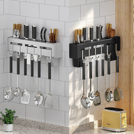 Kitchen Wall-mounted Rack Free Punching Chopsticks Holder - DealBuddy