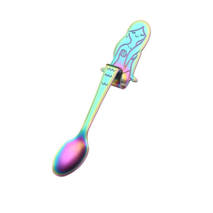 Creative Coffee Spoon Mermaid Shape Handle Spoons Flatware Drinking Tools