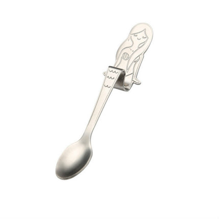 Creative Coffee Spoon Mermaid Shape Handle Spoons Flatware Drinking Tools