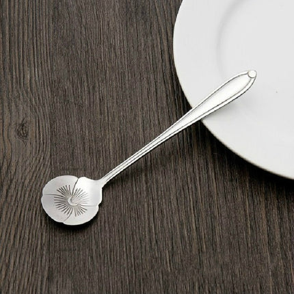 3 PCS Stainless Steel Household Creative Flower Spoon Coffee Stirring Spoon