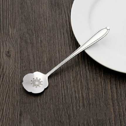 3 PCS Stainless Steel Household Creative Flower Spoon Coffee Stirring Spoon