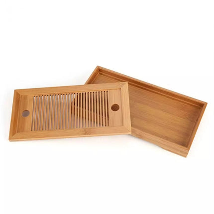 Bamboo Tea Trays Kung Fu Tea Accessories Tea Tray Table With Drain Rack