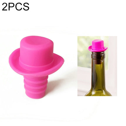 Silica Gel Top Hat Fresh Wine Corks Cruet Red Wine Stopper, 2 PCS Hat Shape(Brown), 2 PCS Hat Shape(Black), 2 PCS Hat Shape(Red Wine), 2 PCS Hat Shape(Yellow), 2 PCS Hat Shape(Rose Red), 2 PCS Hat Shape(Red) - DealBuddy