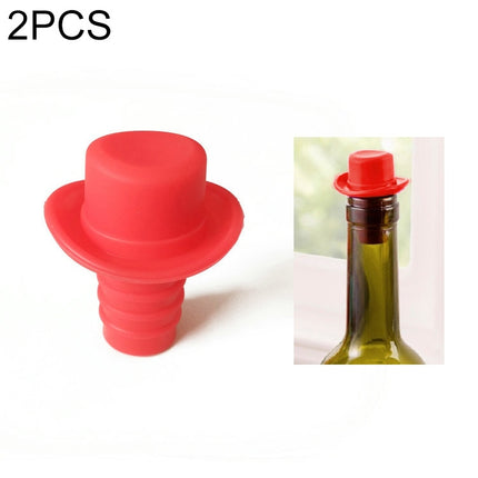 Silica Gel Top Hat Fresh Wine Corks Cruet Red Wine Stopper, 2 PCS Hat Shape(Brown), 2 PCS Hat Shape(Black), 2 PCS Hat Shape(Red Wine), 2 PCS Hat Shape(Yellow), 2 PCS Hat Shape(Rose Red), 2 PCS Hat Shape(Red) - DealBuddy