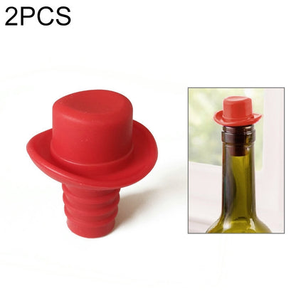Silica Gel Top Hat Fresh Wine Corks Cruet Red Wine Stopper, 2 PCS Hat Shape(Brown), 2 PCS Hat Shape(Black), 2 PCS Hat Shape(Red Wine), 2 PCS Hat Shape(Yellow), 2 PCS Hat Shape(Rose Red), 2 PCS Hat Shape(Red) - DealBuddy