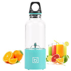 500ml Mini Portable Electric Juicer Cup USB Rechargeable Juicer Blender Maker Shaker Squeezers Fruit Orange Juice Extractor, 4 Blade Head Blue, 4 Blade Head Green, 4 Blade Head Pink - DealBuddy