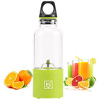 500ml Mini Portable Electric Juicer Cup USB Rechargeable Juicer Blender Maker Shaker Squeezers Fruit Orange Juice Extractor, 4 Blade Head Blue, 4 Blade Head Green, 4 Blade Head Pink - DealBuddy