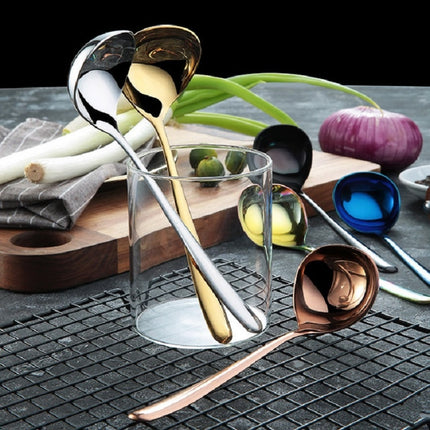 Stainless Steel Sauce Spoon Creative Big Head Long Handle Spoon, Gold, Rose Gold, Colorful - DealBuddy