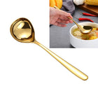 Stainless Steel Sauce Spoon Creative Big Head Long Handle Spoon, Gold, Rose Gold, Colorful - DealBuddy