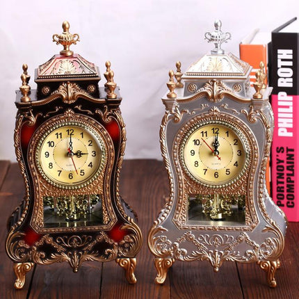 Vintage Clock Classical Royalty Sitting Room TV Cabinet Desk Imperial Furnishing Creative Sit Pendulum Clock