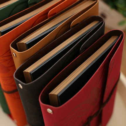 PU Leather Vintage Antique Kraft Paper Photo Albums