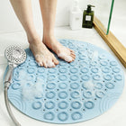 Bathroom Anti-slip Round Mat Suction Cup Massage Foot Pad