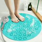 Bathroom Anti-slip Round Mat Suction Cup Massage Foot Pad