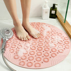 Bathroom Anti-slip Round Mat Suction Cup Massage Foot Pad