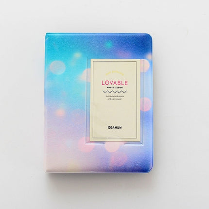 3 inch Colorful Starry Series PU Cover Album Photo Movie Ticket Storage Collection Photo Album Book