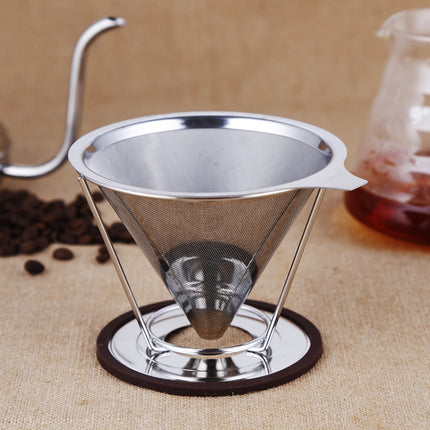 Stainless Steel Filter Cone Filter Cartridge Tea Coffee Free Paper Filter Cup