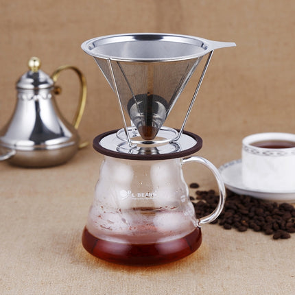 Stainless Steel Filter Cone Filter Cartridge Tea Coffee Free Paper Filter Cup