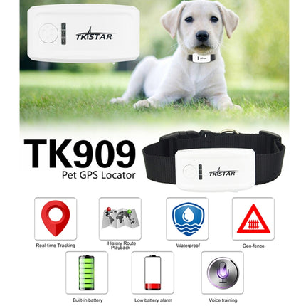 TK-909 GPS / GPRS / GSM Pet Locator Pet Collar Real-time Tracking Device, TK-909 - DealBuddy