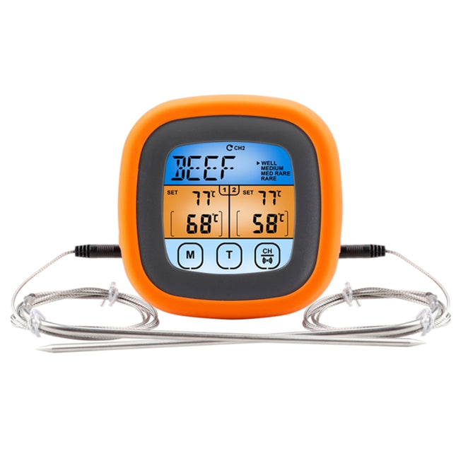 TS-6601-2 Kitchen Baking Touch Digital Double-Needle Color Screen Food Thermometer - DealBuddy