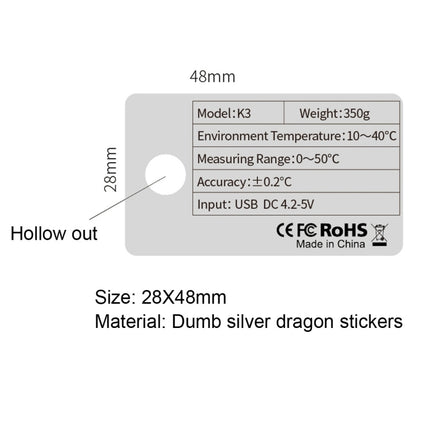 K3 Handsfree Non-contact Forehead Body Infrared Thermometer - DealBuddy
