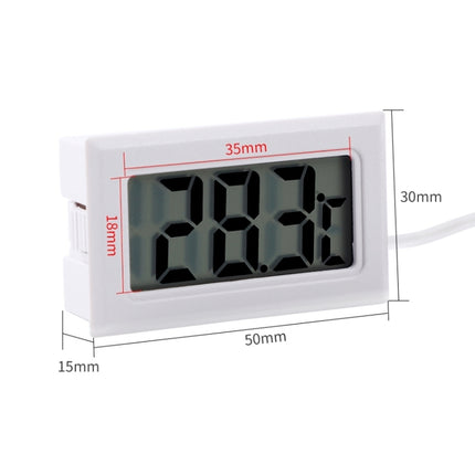 Mini LCD Indoor Digital Thermometer (Celsius Display), (Celsius Display) (White), (Celsius Display) (Black)