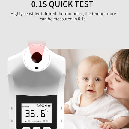 K3 Pro Handsfree Non-contact Forehead Body Light-sensitive Distance Sensor Infrared Thermometer, 2.8 inch LCD Display Screen - DealBuddy