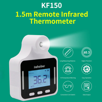 KF150 Long-distance Handsfree Non-contact Forehead Body Light-sensitive Distance Sensor Infrared Thermometer, 2.8 inch LCD Display Screen - DealBuddy