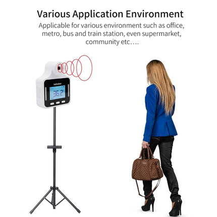 KF150 Long-distance Handsfree Non-contact Forehead Body Light-sensitive Distance Sensor Infrared Thermometer, 2.8 inch LCD Display Screen - DealBuddy