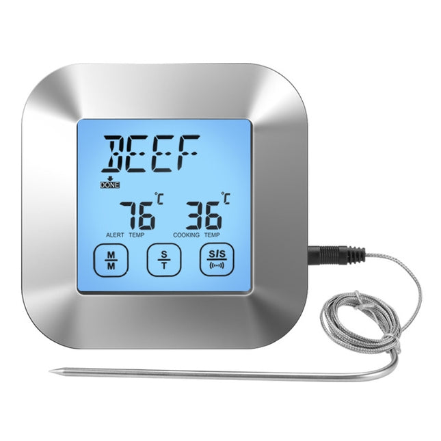 TS-82 Digital Kitchen Food Cooking BBQ Wireless Touch Screen Thermometer with Timer Alarm - DealBuddy