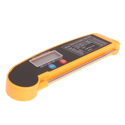 TS-BY52-Y Kitchen Food Cooking BBQ Foldable Waterproof Probe Thermometer(Yellow) - DealBuddy