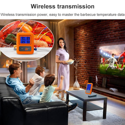 TS-TP40-A Kitchen Food Wireless Four Probe Thermometer, Probe is Waterproof - DealBuddy