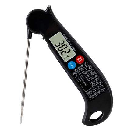 TS-BY54 Kitchen Food Cooking BBQ Foldable Waterproof Probe Thermometer(Black) - DealBuddy