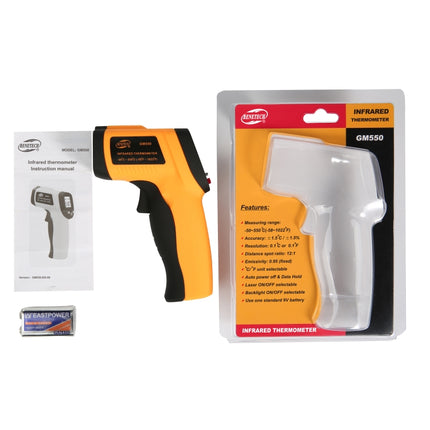 GM550 Infrared Thermometer, Temperature Range: -50 - 550 Degrees Celsius - DealBuddy