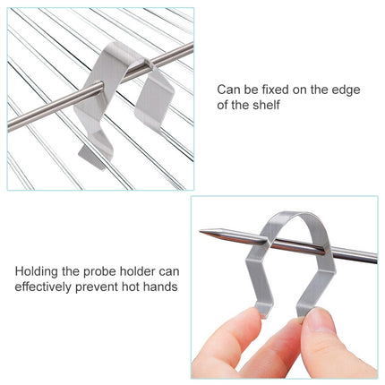 10 PCS Home Kitchen BBQ Grill Probe Holder, Specification: Single Hole Probe Holder
