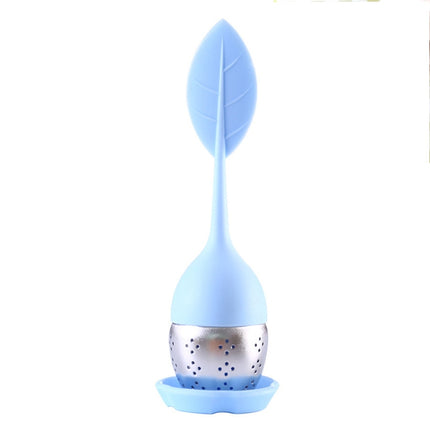 Stainless Steel Leaf Shape Silicone Tea Bag Tea Strainers